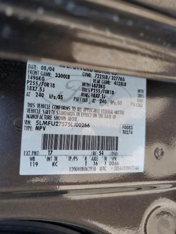 5LMFU27575LJ00266 - 2005 LINCOLN NAVIGATOR 石墨色 照片 13