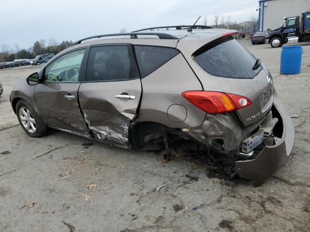 JN8AZ18W69W154459 - 2009 NISSAN MURANO S BROWN photo 2