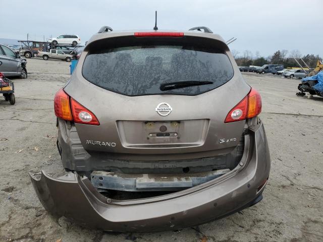 JN8AZ18W69W154459 - 2009 NISSAN MURANO S BROWN photo 6