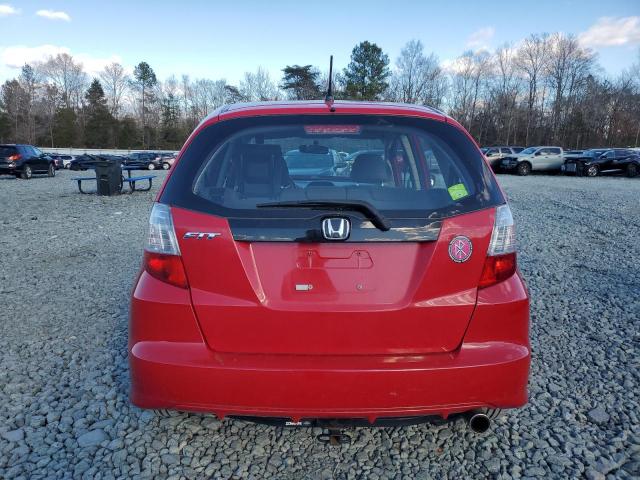 JHMGE8H32CC000953 - 2012 HONDA FIT RED photo 6