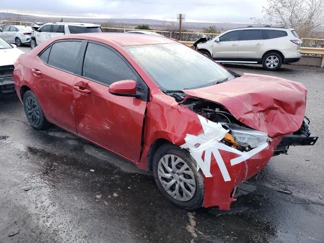 2T1BURHE1HC883092 - 2017 TOYOTA COROLLA L RED photo 4