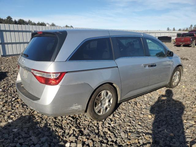 5FNRL5H22DB048155 - 2013 HONDA ODYSSEY LX SILVER photo 3