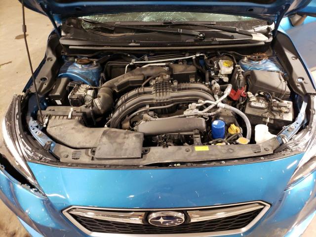 4S3GTAD69K3737791 - 2019 SUBARU IMPREZA PREMIUM BLUE photo 11