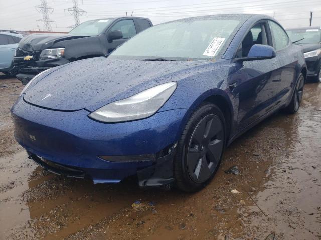 5YJ3E1EA9PF447329 - 2023 TESLA MODEL 3 BLUE photo 1