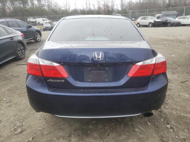 1HGCR2F33FA019937 - 2015 HONDA ACCORD LX BLUE photo 6