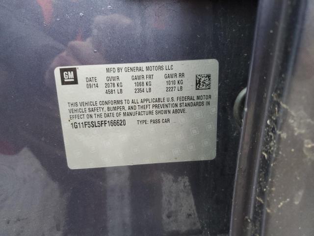 1G11F5SL5FF166620 - 2015 CHEVROLET MALIBU LTZ ლურჯი ფოტო 13