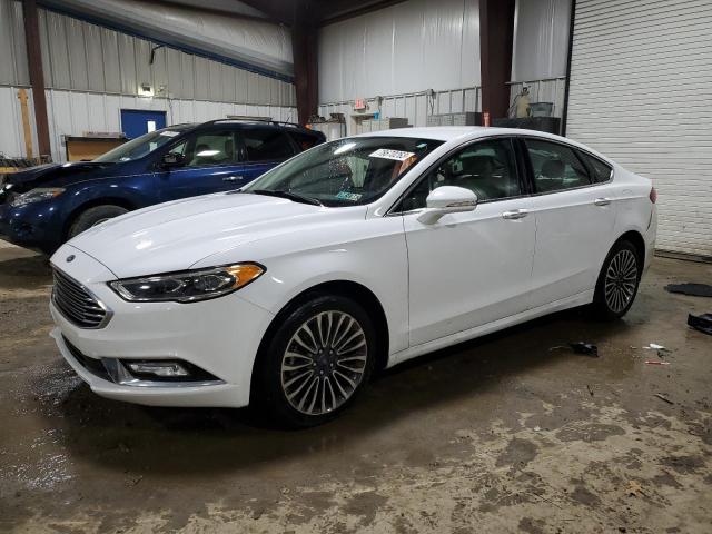 3FA6P0D99JR168385 - 2018 FORD FUSION TITANIUM/PLATINUM WHITE photo 1