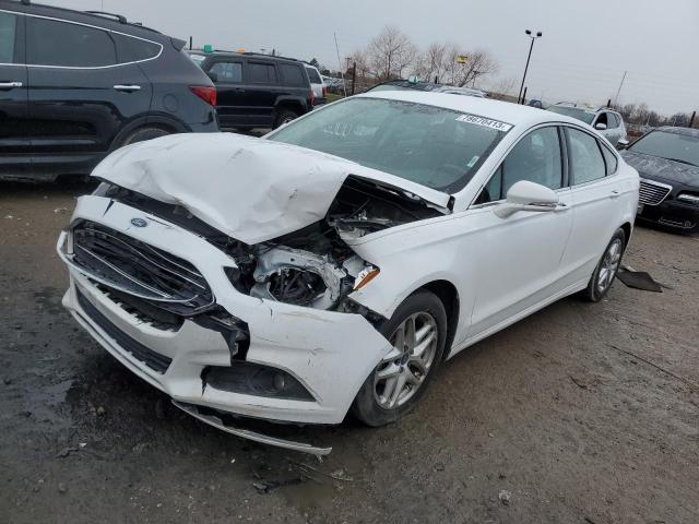 1FA6P0HD1E5395433 - 2014 FORD FUSION SE WHITE photo 1