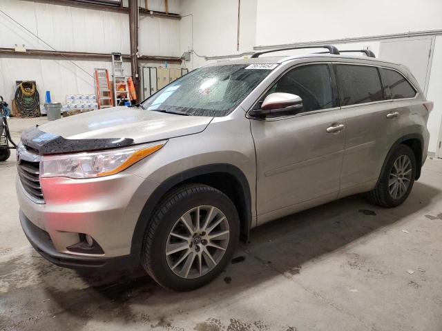 5TDJKRFH0GS234288 - 2016 TOYOTA HIGHLANDER XLE GRAY photo 1