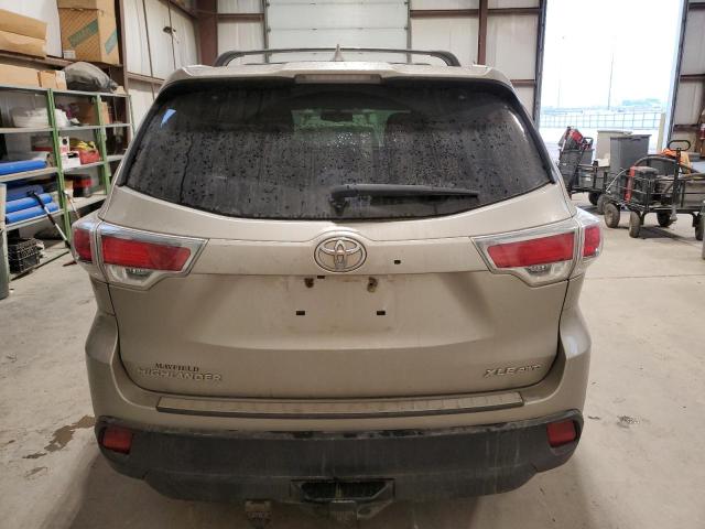 5TDJKRFH0GS234288 - 2016 TOYOTA HIGHLANDER XLE GRAY photo 6