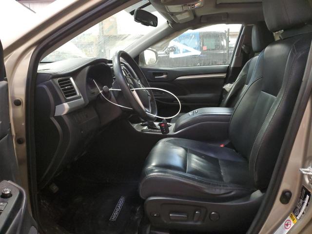 5TDJKRFH0GS234288 - 2016 TOYOTA HIGHLANDER XLE GRAY photo 7