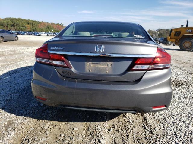 19XFB2F55DE044205 - 2013 HONDA CIVIC LX GRAY photo 6