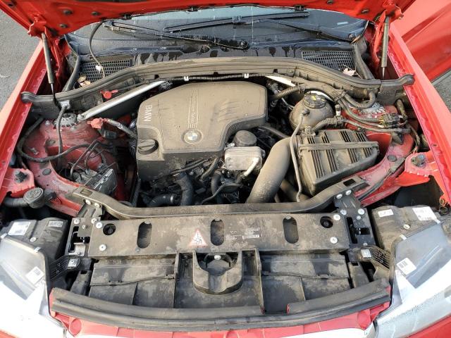 5UXWX9C55F0D47836 - 2015 BMW X3 XDRIVE28I RED photo 12