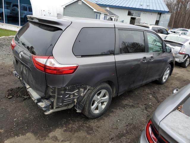 5TDZZ3DC0KS991798 - 2019 TOYOTA SIENNA GRAY photo 3