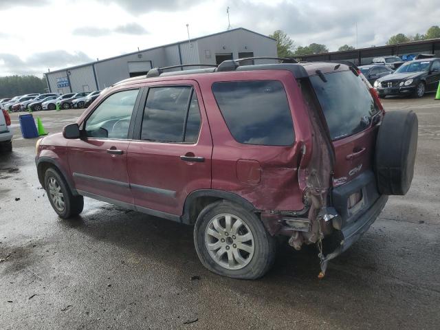 SHSRD77875U337475 - 2005 HONDA CR-V EX MAROON photo 2