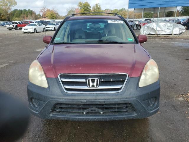 SHSRD77875U337475 - 2005 HONDA CR-V EX MAROON photo 5