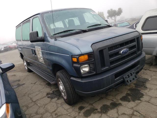 1FBNE3BL4EDA27755 - 2014 FORD ECONOLINE E350 SUPER DUTY WAGON BLUE photo 4