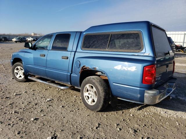 1D7HW48K96S695340 - 2006 DODGE DAKOTA QUAD SLT BLUE photo 2