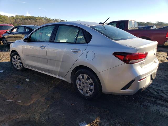 3KPA24AD7NE455062 - 2022 KIA RIO LX SILVER photo 2