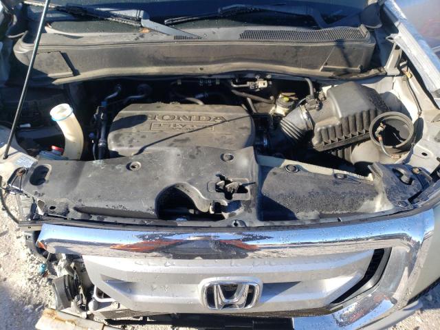 5FNYF4H68BB013858 - 2011 HONDA PILOT EXL SILVER photo 12