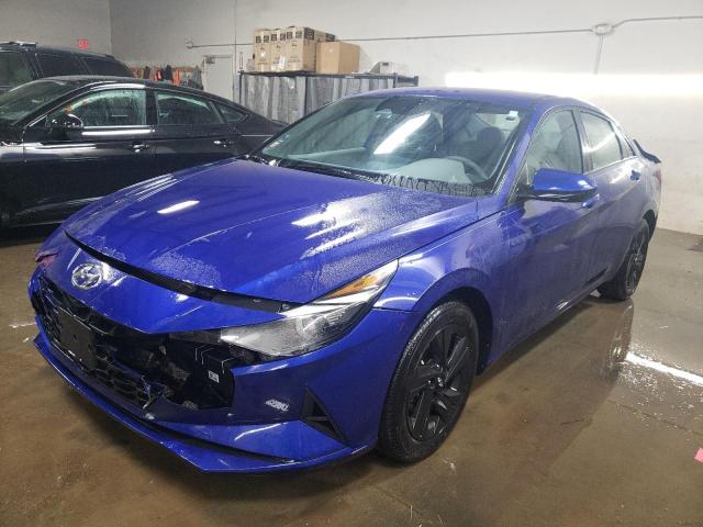 KMHLM4AGXMU069213 - 2021 HYUNDAI ELANTRA SEL BLUE photo 1