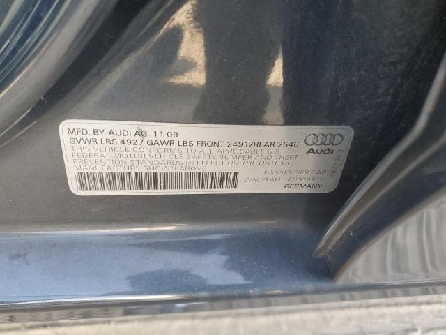 WAUFFAFL5AN036915 - 2010 AUDI A4 PREMIUM PLUS GRAY photo 12