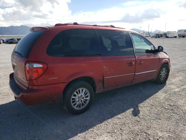 2C8GP64L43R148422 - 2003 CHRYSLER TOWN & COU LIMITED RED photo 3