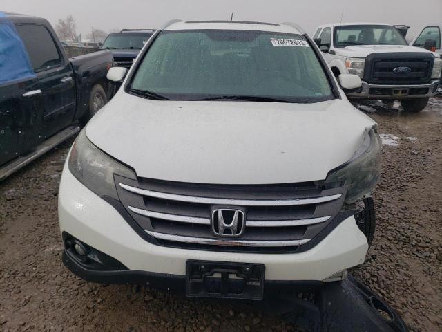 5J6RM4H77EL060894 - 2014 HONDA CR-V EXL WHITE photo 5