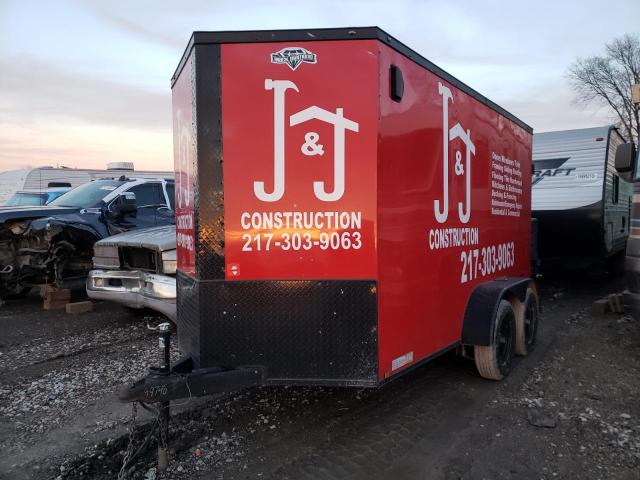 53NBE1224N1099748 - 2022 TRAIL KING ENCLOSED წითელი ფოტო 2