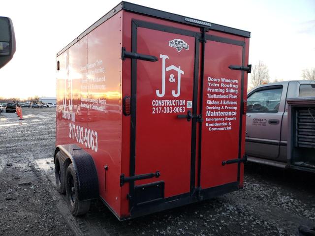 53NBE1224N1099748 - 2022 TRAIL KING ENCLOSED წითელი ფოტო 3