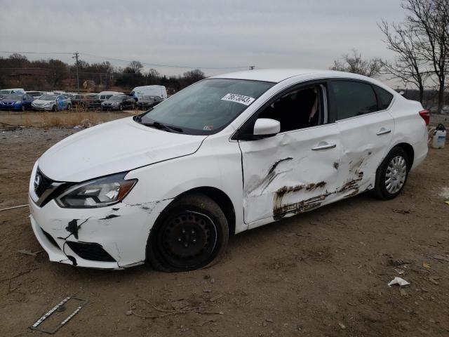 3N1AB7AP3GY251178 - 2016 NISSAN SENTRA S WHITE photo 1