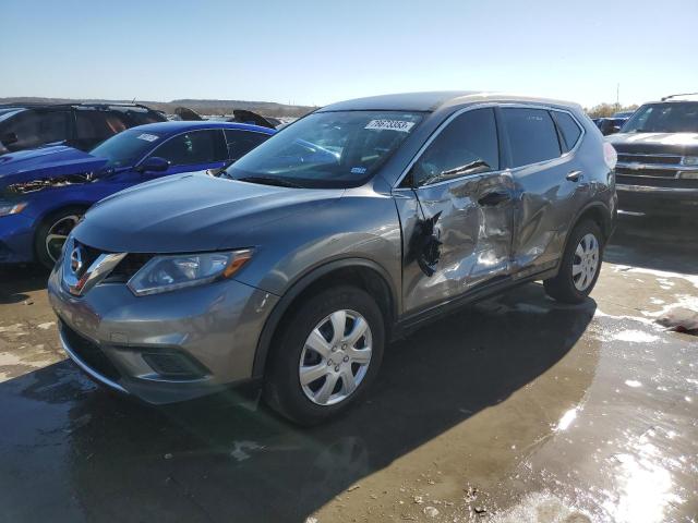 KNMAT2MVXGP615086 - 2016 NISSAN ROGUE S GRAY photo 1