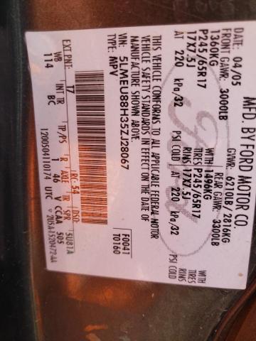 5LMEU88H35ZJ28067 - 2005 LINCOLN AVIATOR 石墨色 照片 13