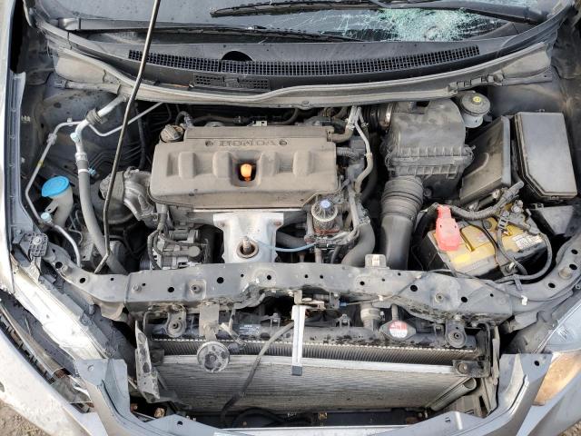 2HGFG3B42CH000686 - 2012 HONDA CIVIC LX GRAY photo 11