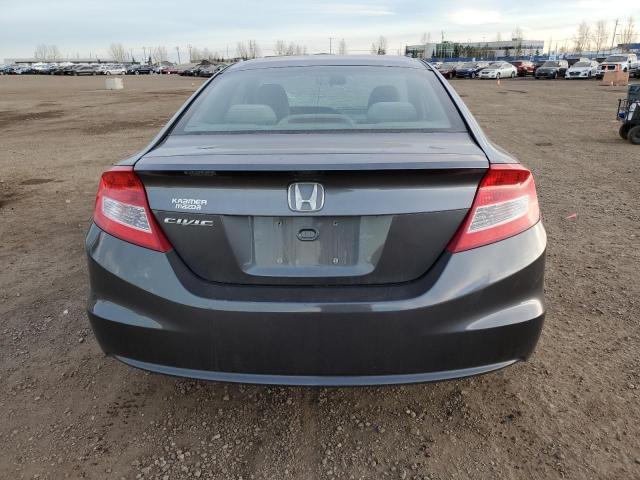 2HGFG3B42CH000686 - 2012 HONDA CIVIC LX GRAY photo 6