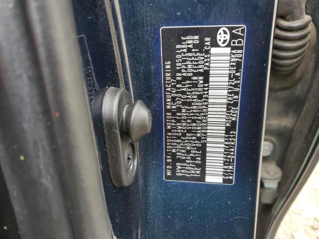 5YFBURHE5HP679444 - 2017 TOYOTA COROLLA L BLUE photo 12