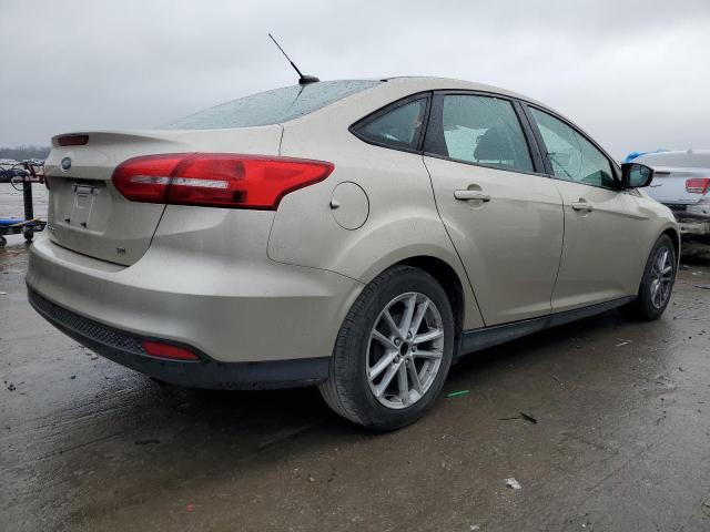 1FADP3F27JL225657 - 2018 FORD FOCUS SE BEIGE photo 3