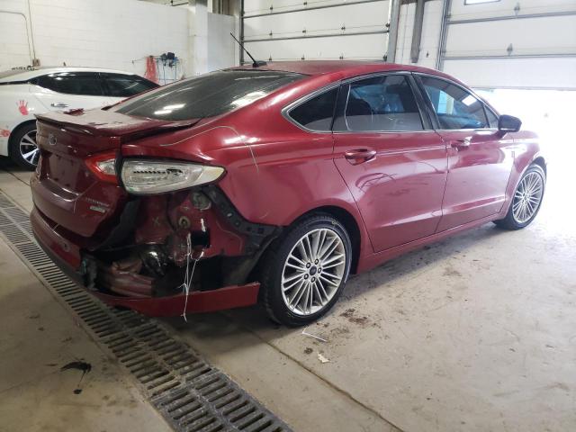 1FA6P0HD9F5122323 - 2015 FORD FUSION SE RED photo 3