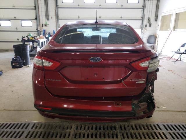 1FA6P0HD9F5122323 - 2015 FORD FUSION SE RED photo 6