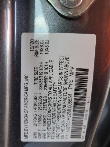 5J8TC1H32ML005554 - 2021 ACURA RDX GRAY photo 13