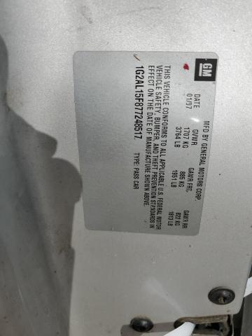 1G2AL15F877248517 - 2007 PONTIAC G5 SILVER photo 13