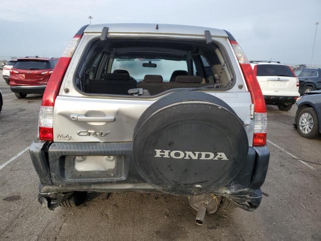 JHLRD78885C041774 - 2005 HONDA CR-V EX SILVER photo 6