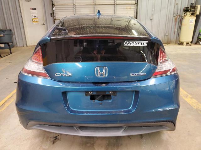 JHMZF1D62BS014398 - 2011 HONDA CR-Z EX BLUE photo 6