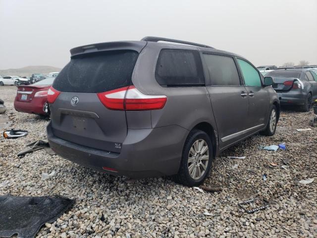 5TDDK3DCXFS095559 - 2015 TOYOTA SIENNA XLE GRAY photo 3