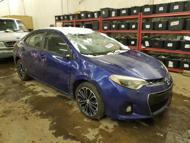 5YFBURHE4FP185251 - 2015 TOYOTA COROLLA L BLUE photo 4