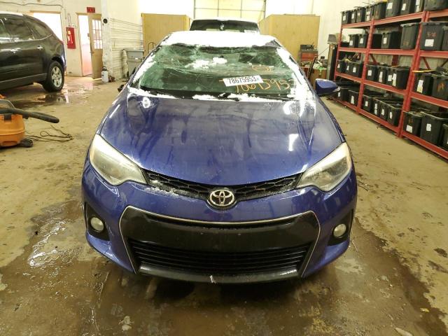 5YFBURHE4FP185251 - 2015 TOYOTA COROLLA L BLUE photo 5