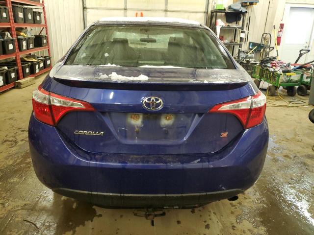 5YFBURHE4FP185251 - 2015 TOYOTA COROLLA L BLUE photo 6