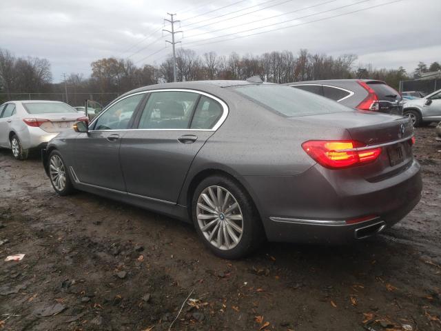 WBA7E4C57JGV23665 - 2018 BMW 740 XI GRAY photo 2