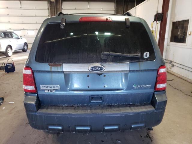 1FMCU5K30BKA59865 - 2011 FORD ESCAPE HYBRID BLUE photo 6