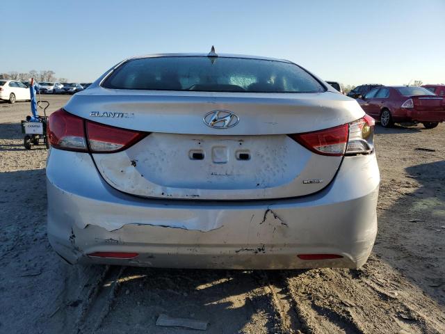 5NPDH4AE5BH003882 - 2011 HYUNDAI ELANTRA GLS SILVER photo 6